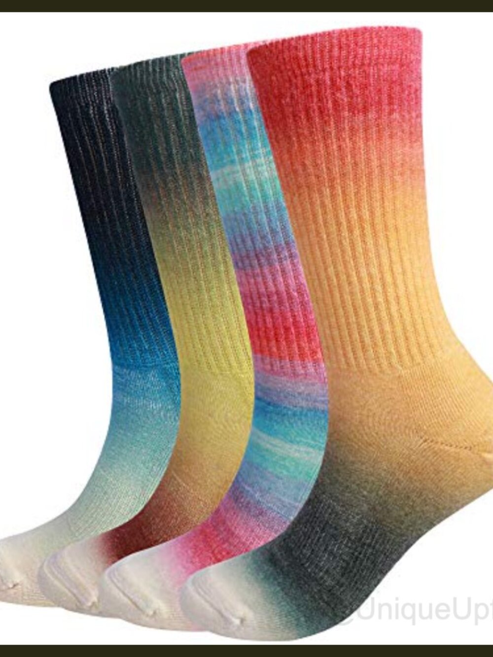 Merino Wool Hiking Crew Socks 4 Pack Outdoor Athletic Socks